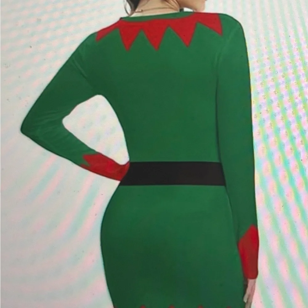 For Girls & Perfect Life (For GPL) Christmas Elf Dress – Girls Long Sleeve A-Li